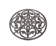 COM Amsterdam 8534 Dessous de Plat Rond diamètre : 25 cm, en Fonte Antic Finish