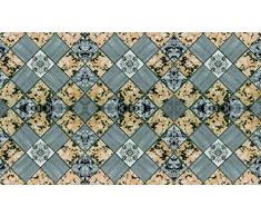 Delester Design A11022R12Z Tapis Vinyle, Multicolore, 120 x 70 x 0,2 cm