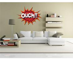 Indigos Kar-comic083â58Â Wall Sticker Mural Comic 083Â âÂ Humoristique Motif Ouch.Â âÂ Sticker Mural 58Â x 43Â cm