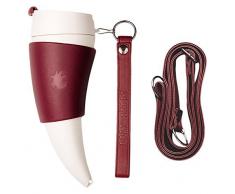 GOAT STORY chèvre étage Mug à café, 350 ML, Marsala en Cuir véritable
