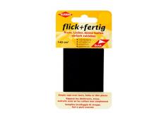 Kleiber 140 cm Ruban nylon rÃ©paration autocollant rapide Noir