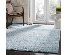 Safavieh Tapis Shag, Tissé Polypropylène Tapis en Bleu, 120 X 180 cm