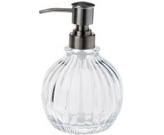 Spirella 40.07332 Quartz Distributeur de Savon Liquide, Verre, Transparent, 10 x 10 x 15 cm
