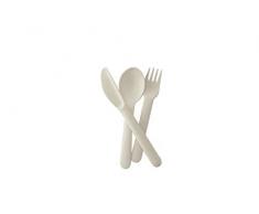 BIOBU by EKOBO 34352 Bambino Trio Service de Couverts pour Enfant Blanc