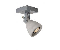 Lucide CONCRI-LED - Spot Plafond - Ã 9 cm - LED Dim. - GU10 - 1x5W 3000K - Gris