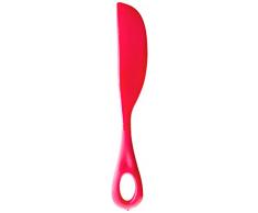 Totally Addict KS9210 Spatule Ã tartiner, PP, Rouge/Jaune/Vert/Rose, 20,3 x 1 x 3 cm