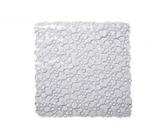 Croydex Tapis de douche en PVC sans phtalate motif bulles Transparent 53 x 53 cm