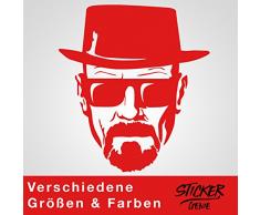 Heisenberg Sticker Mural Motif Walter White Rouge 60 x 66 cm