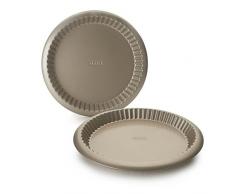 IBILI 840728 Moule à Tarte Dentelé, Aluminium, Gris, 28 cm