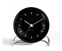 Arne Jacobsen Horloge de Table 7.5x15.5x16.5 Noir