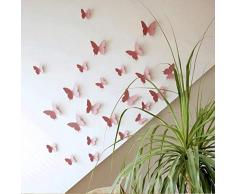 Walplus Sticker Mural 3D en Forme de Papillon