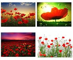 Capricci Italiani Lot de Sets de Table, Multicolore, Taille Unique