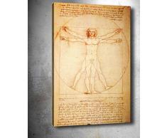 Bonamaison Peinture sur toile, multicolore, 40 x 60 cm - Conçu et fabriqué en Turquie