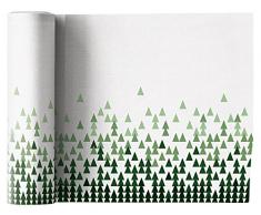 Serviette de table noÃ«l en lin 20x20cm - IdÃ©ale pour fÃªte - Rouleau de 12 serviettes - motifs/imprimÃ©s Arbre de noÃ«l