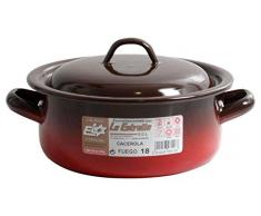 Esmaltaciones la Estrella Fuego Casserole Ã©maillÃ©e avec Couvercle 18Â cm 1,8Â l