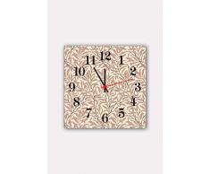 Bonamaison Horloge Murale en MDF, Multicolore, 30 x 30 cm