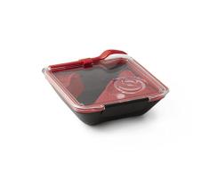 Black Blum - Box Appetit Noir/rouge - BoÃ®te dÃ©jeuner - Boite repas, lunch box