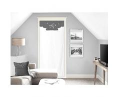 Soleil docre Ambroise Voilage, Voile, Brise bise, Coton, Blanc, 70 x 200 cm