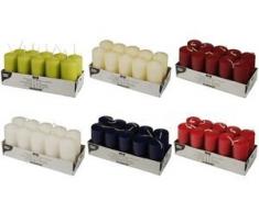 Papstar Bougies en Cire, Rondes, Bordeaux, 10 pièces, 17914.