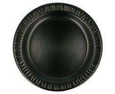 Garcia de pou Assiettes LaminÃ©s Avec Pe 23 Cm Noir Pse - 125 unitÃ©s