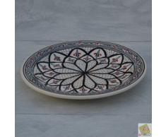 Assiette à entrée ou dessert Bakir gris - D 20 cm