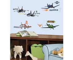 Joy Toy 21400 Autocollants muraux Disney Planes 4 Feuillage avec 43 Ã©lÃ©ments, Plastique, Multicolore, 50x50x1 cm