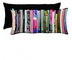 Apeltstoffe Libri_22x45_50 Coussin imprimÃ© Livres 50 Couleurs 22 x 68 cm