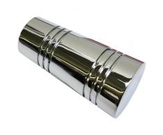 GARDINIA Embouts pour tringle Ã rideau, 2 embouts Apollo, SÃ©rie Chicago, MÃ©tal, ChromÃ©, DiamÃ¨tre: 20 mm