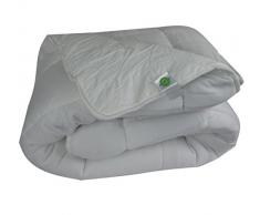 Couette BI-MATIERE - Traitement anti acarien - 1 face polaire 1 face coton - OURSON - Blanc A0 - 140 x 200