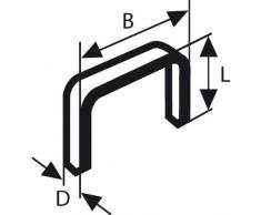 Bosch 2609200201 Agrafe Ã fil plat de type 51 10 x 1 x 8 mm 1000 piÃ¨ces