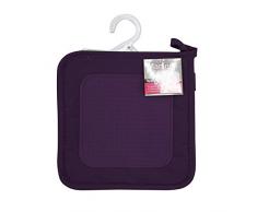 Ligne DÃ©cor Manique Cuistot Silicone/Polyester/Coton Prune 19 x 19 cm