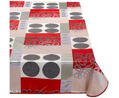 CALITEX FLAG, Nappe Toile CirÃ©e Rectangulaire, PVC, Gris, 140x250 cm