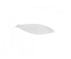 la Porcellana Elba Assiette Ã Poisson cm 35,5Â Go, Blanc