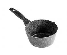 Home Stone Casserole Conique AntiadhÃ©rente, avec Manche, Pierre, Anthracite/Gris, 14 cm