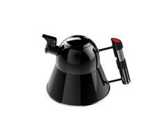 Pangea 43237-106556 Bouilloire en acier inoxydable Noir