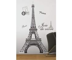 Jomoval Room Mates Stickers muraux repositionnables Tour Eiffel