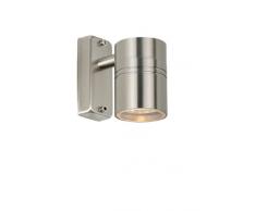 Lucide ARNE - Spot Mural Extérieur - à 6,3 cm - GU10 - IP44 - Chrome Dépoli