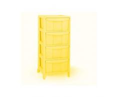 Costa Plastic Commode avec 4Â tiroirs, Multicolore, Taille Unique