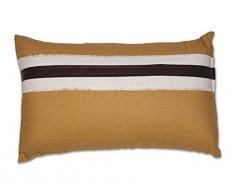 Soleil docre Coussin dÃ©houssable en Coton 30x50 cm Cow Camel, Ecru, 50x30x10 cm