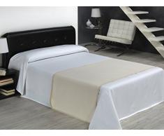 SABANALIA Rombos Couvre-lit en piqué Blanc pour lit 135-230 x 280.