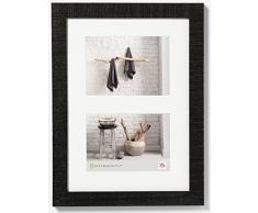 Walther, Home, Cadre Multivue Bois Pour 2 Photos, HO218B, 29.8 x 39.9 cm, Noir