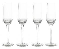 MIKASA Ciara flûtes à Champagne, Verre, Transparent, 4 pièces