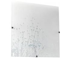 Mathias 3311636 Applique 2L Erin Blanc 30x30p9, Verre, E14, 28 W