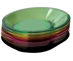 Bugatti GLAA-02172 Glamour Table Set de 6 PiÃ¨ces Plats pour ApÃ©ritif SAN Multicolore 12,5 x 12,5 x 2,5 cm