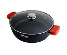 We Cook 10400 Faitout Bas en Fonte daluminium 32Â cm