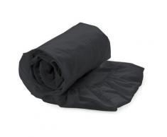 Heckett Lane Drap Housse 100% Satin de Coton mako 180 x 210-220 + 35 cm Gris foncÃ©