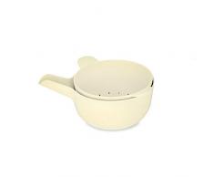 BIOBU by EKOBO Passoire pour Fruits et légumes Pronto avec Bol Assorti, WeiÃ, S