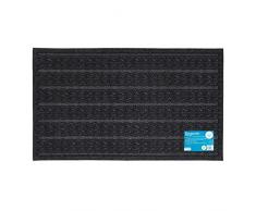 JVL respectueux de lenvironnement en Tricot Motif Grattoir Paillasson, cÃ¢ble de 45Â x 75Â cm, 100% Fibre de Polyester pour Animal Domestique, 15% recyclÃ© en Caoutchouc, Charbon de Bois, 45Â x 75Â x 1Â cm