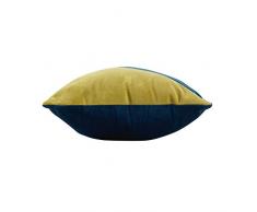 douceur dintÃ©rieur coussin dehoussable 30x50cm velours scalene bleu/vert