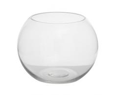 Aufora H0096Â a Vase boule en verre clair,